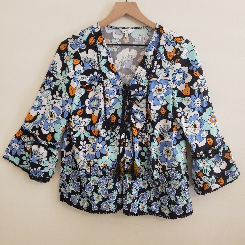 Crown & Ivy Peasant Top